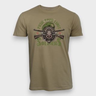 T-shirt Push your limit Soldiers Coyote