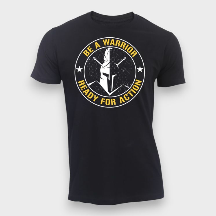 T-shirt Be a warrior Noir