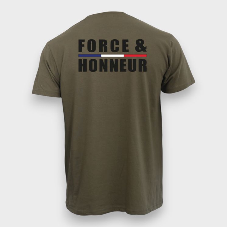 T-shirt Force & Honneur Kaki