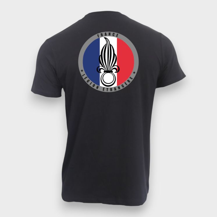 T-shirt Légion Etrangère France Noir