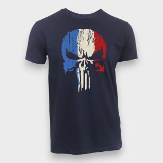 T-shirt Punisher France Marine