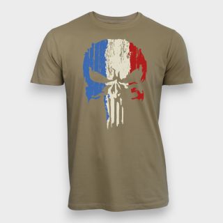T-shirt Punisher France Coyote