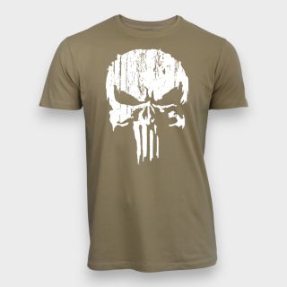 T-shirt Punisher Blanc Coyote