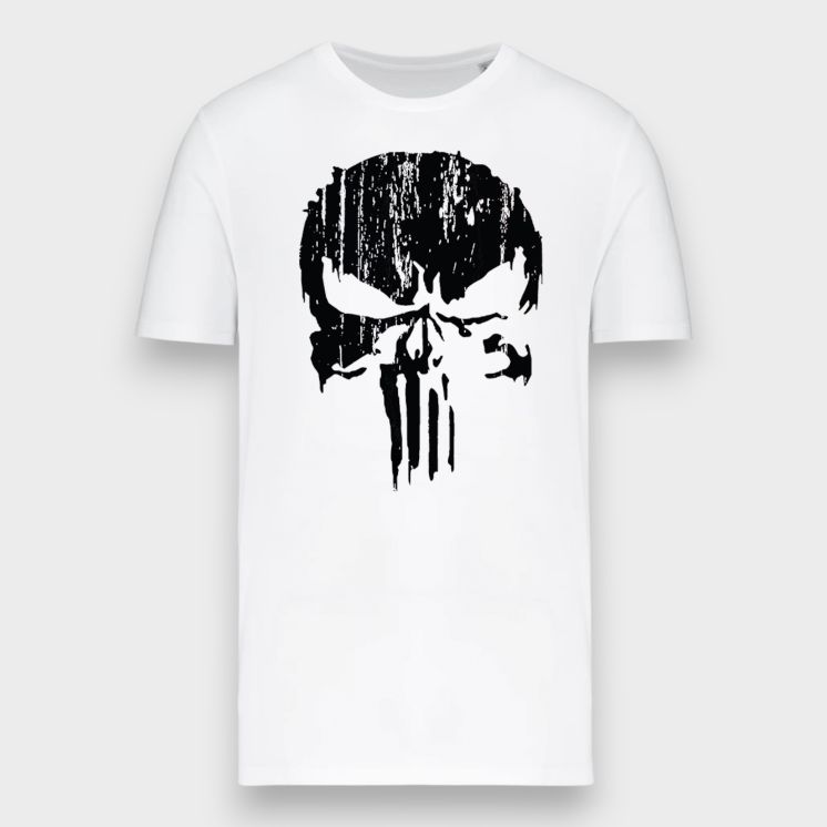 T-shirt Punisher Noir Blanc