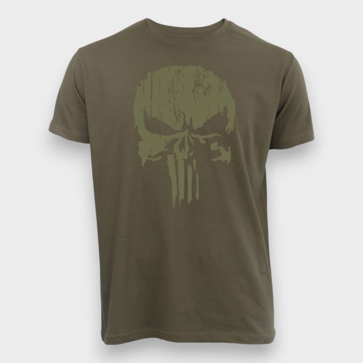 T-shirt Punisher Kaki Kaki