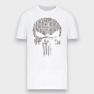 T-shirt Punisher Balles Blanc
