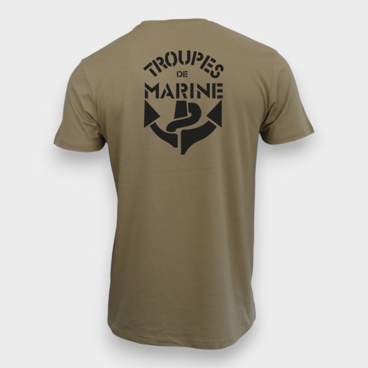 T-shirt Troupes de Marine Coyote