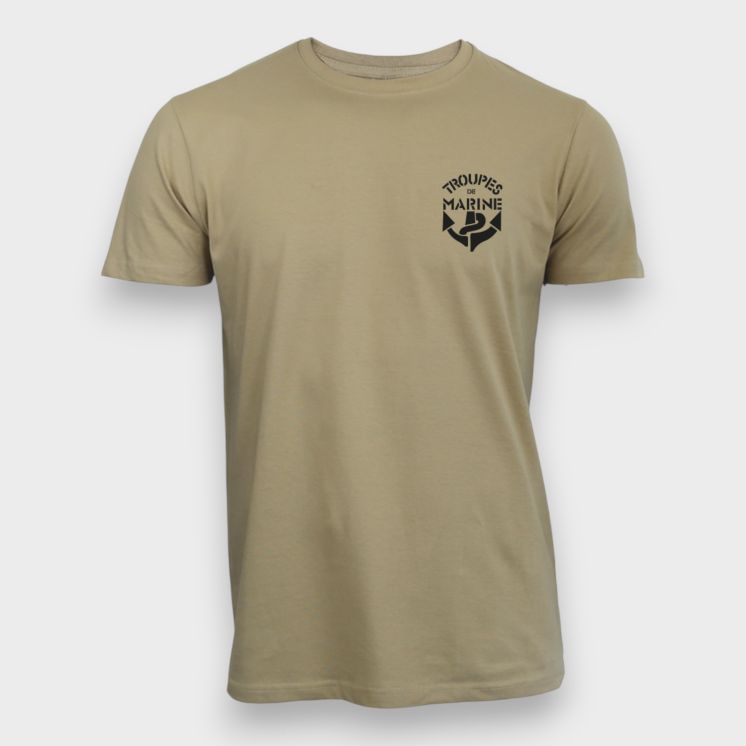T-shirt Troupes de Marine Coyote