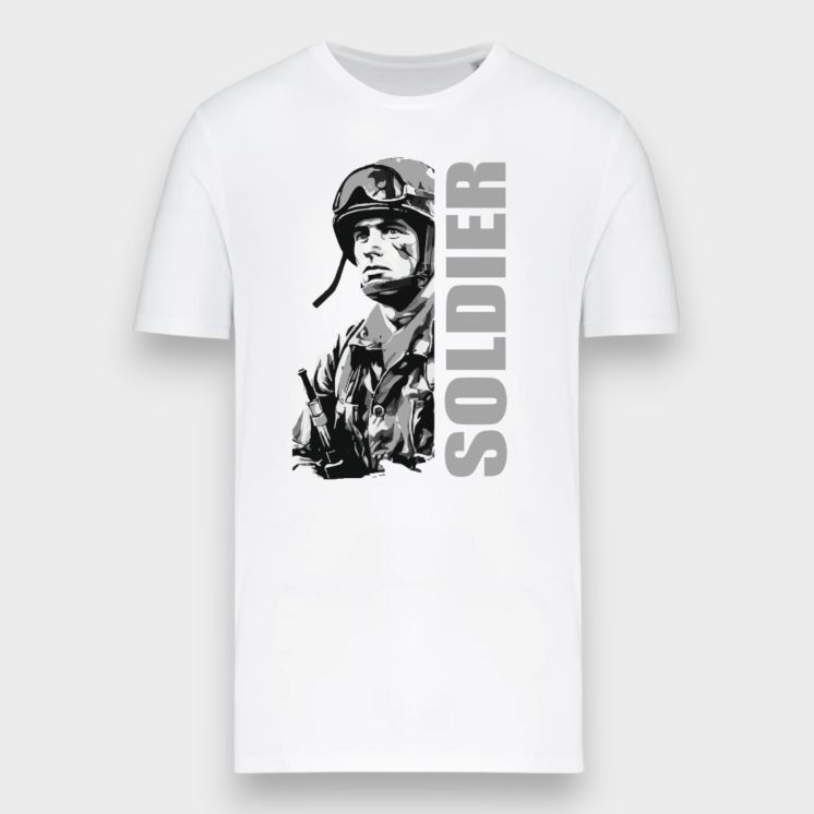 T-shirt Soldier Blanc