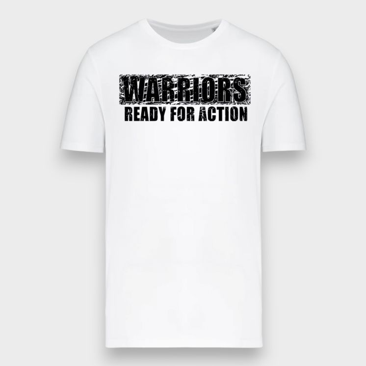 T-shirt Warriors Military Blanc