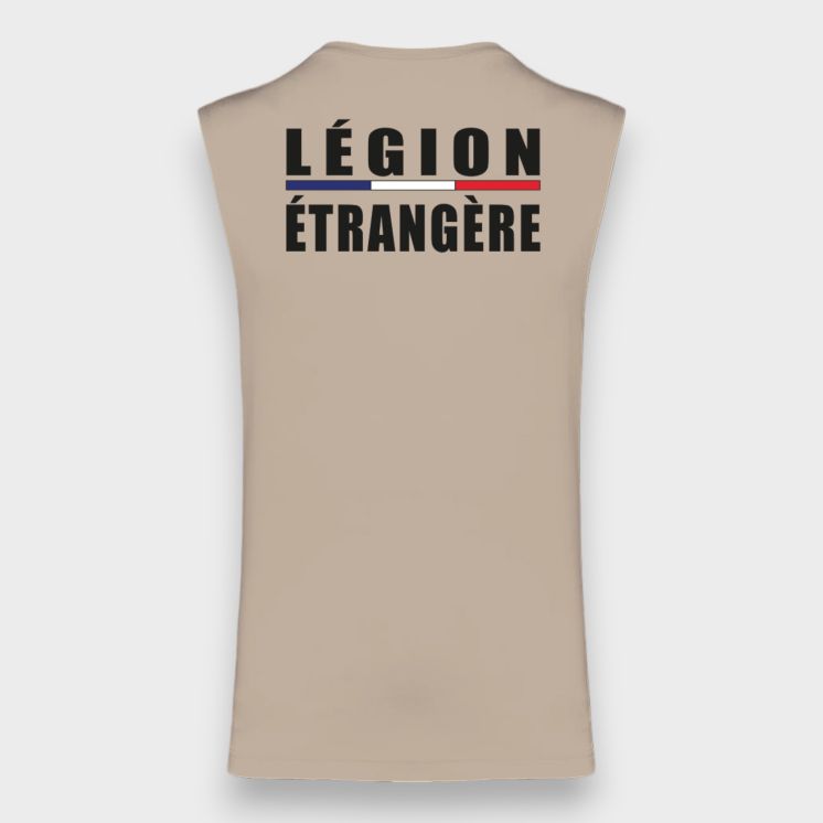 Tee-shirt sans manche Légion Etrangère Light sand