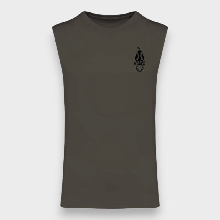 Tee-shirt sans manche Légion Etrangère Dark kakhi