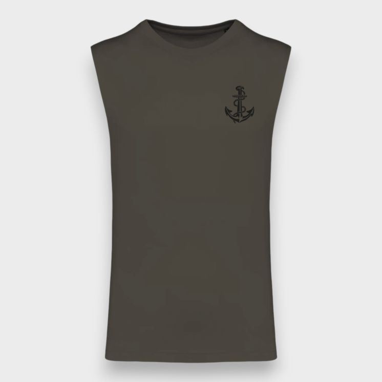 Tee-shirt sans manche TDM France Dark kakhi