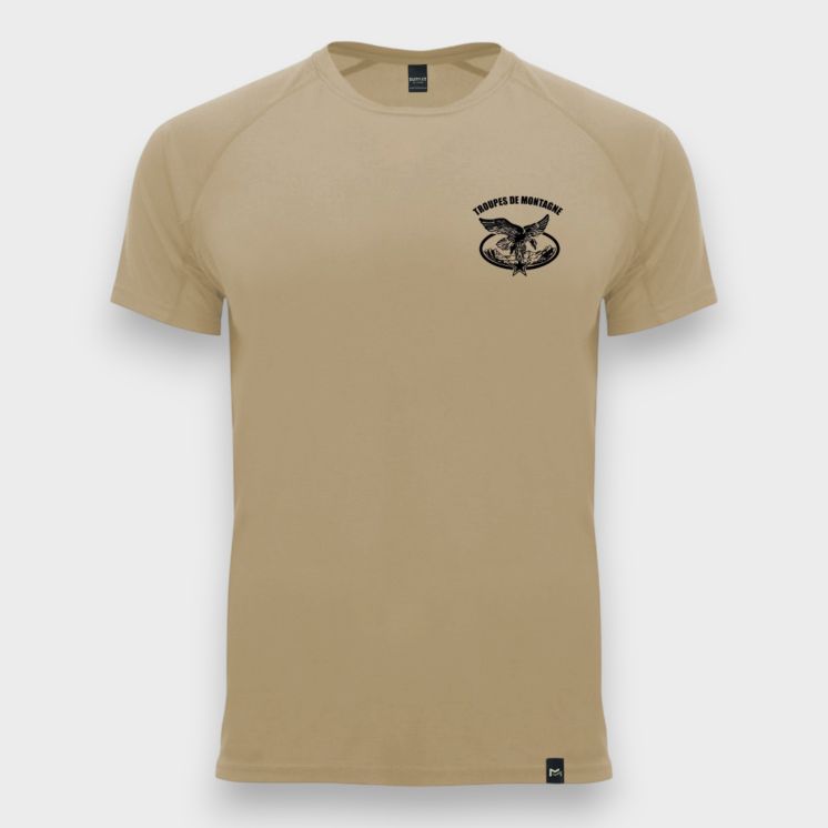 Tee-shirt Troupes de Montagne CONTROL DRY Coyote