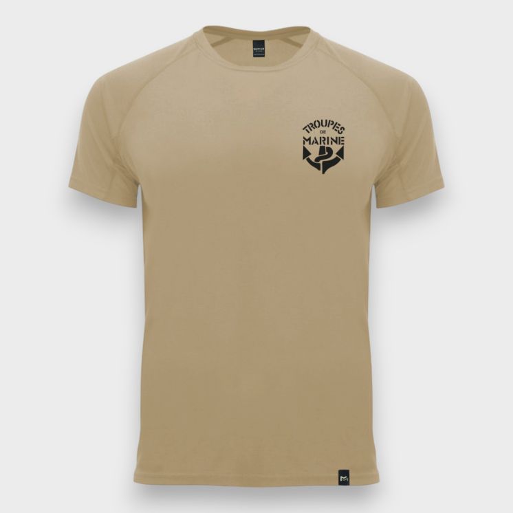 Tee-shirt Troupes de Marine CONTROL DRY Coyote