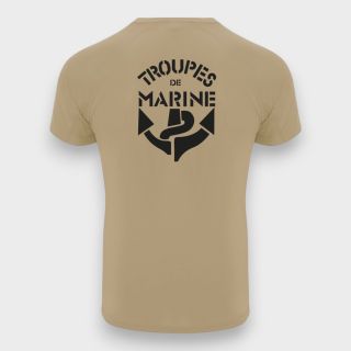 Tee-shirt Troupes de Marine CONTROL DRY Coyote
