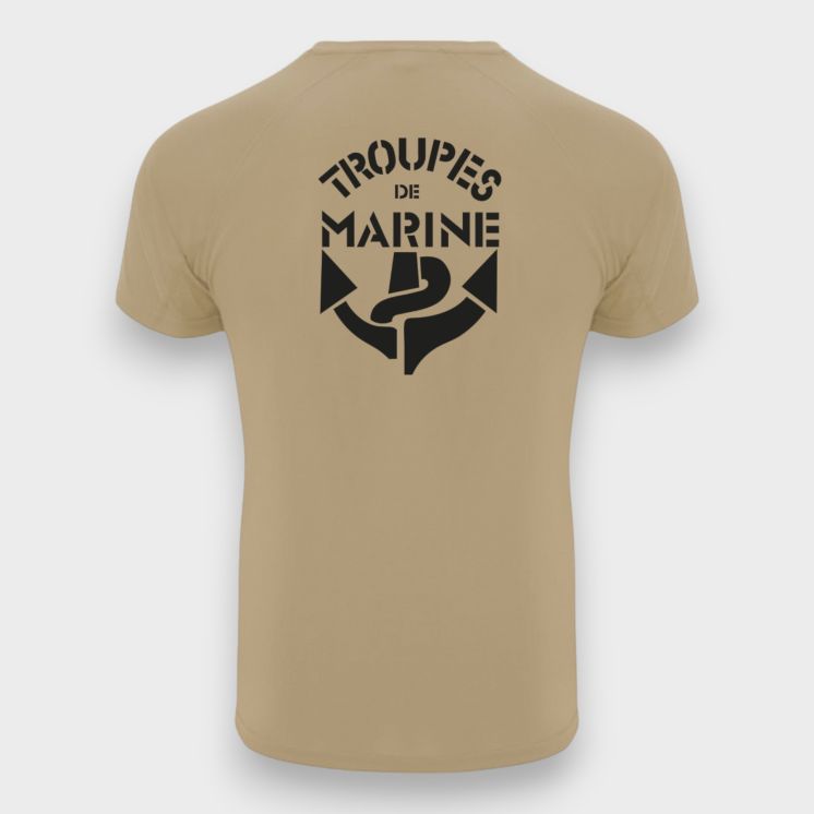 Tee-shirt Troupes de Marine CONTROL DRY Coyote