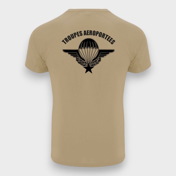 Tee-shirt Troupes aéroportées CONTROL DRY Coyote