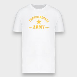 T-shirt French Heroes Blanc