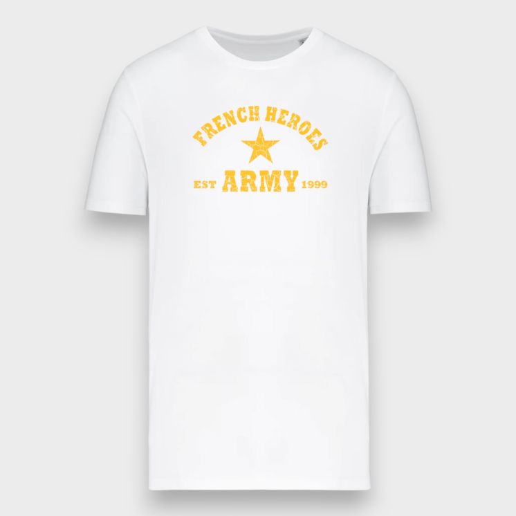 T-shirt French Heroes Blanc