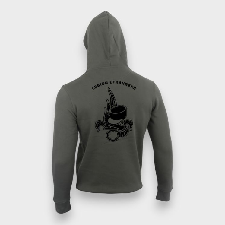 Sweat-shirt 350g Légion Etrangère Organic kakhi