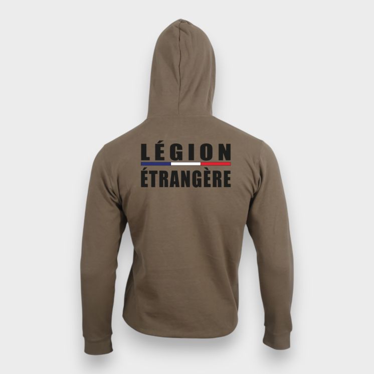 Sweat-shirt Légion Etrangère Liseré Moka