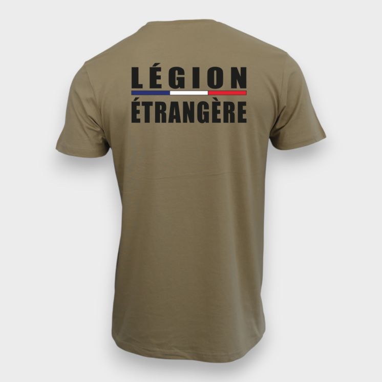 T-shirt 190g Légion Etrangère Liseré Coyote