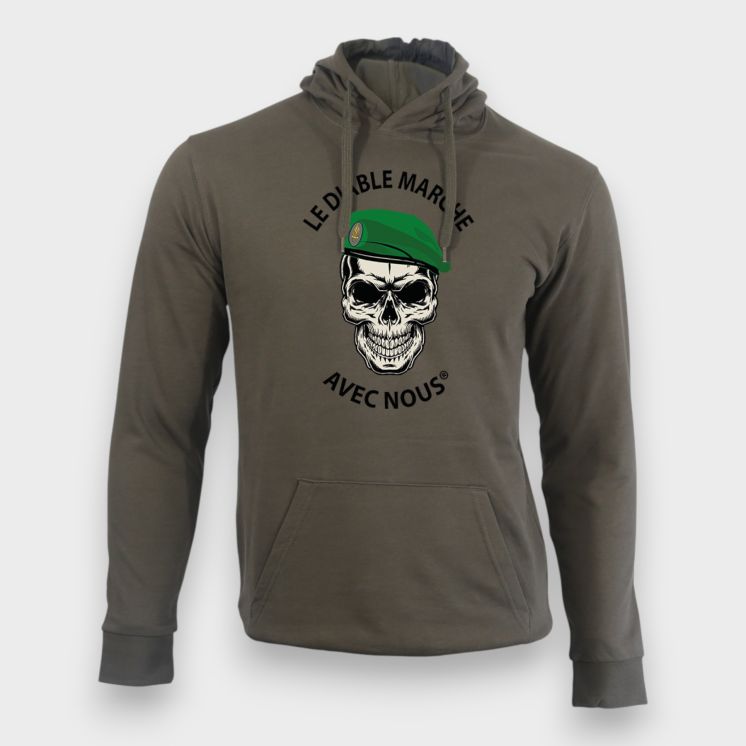 Sweat-shirt LE DIABLE MARCHE Kakhi