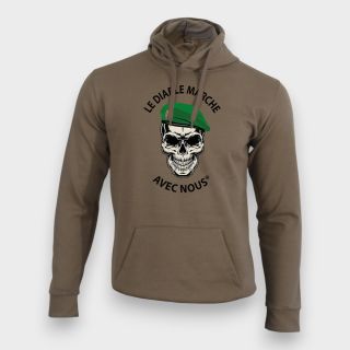 Sweat-shirt LE DIABLE MARCHE Moka
