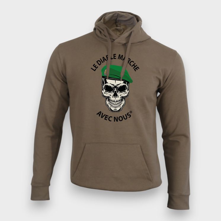 Sweat-shirt LE DIABLE MARCHE Moka