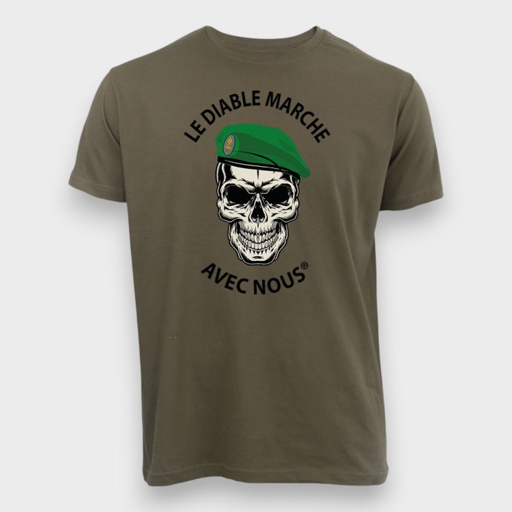 T-shirt 190g LE DIABLE MARCHE Kakhi