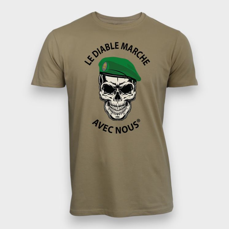 T-shirt 190g LE DIABLE MARCHE Light Sand