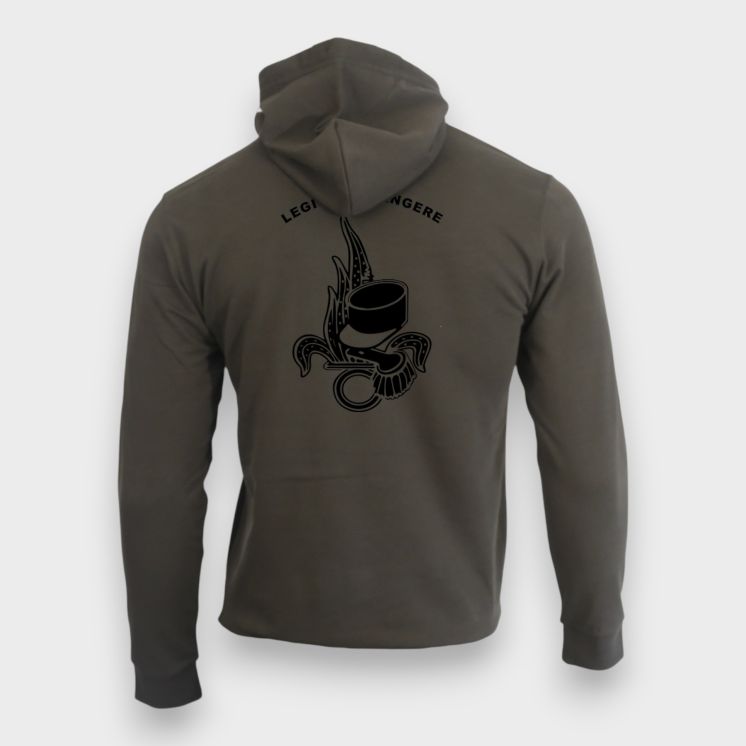 Sweat-shirt zippé Légion Etrangère Kakhi