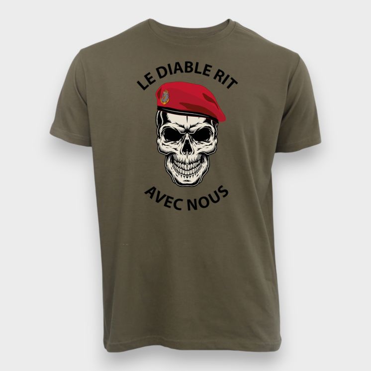 T-shirt 190g LE DIABLE RIT Colo Kakhi