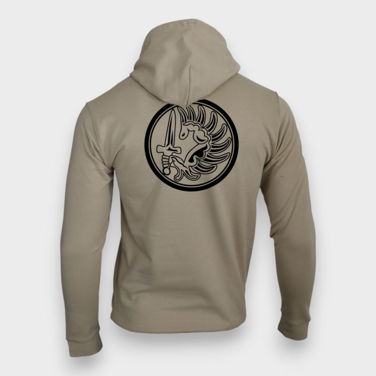 Sweat-shirt zippé para Métro Light Sand