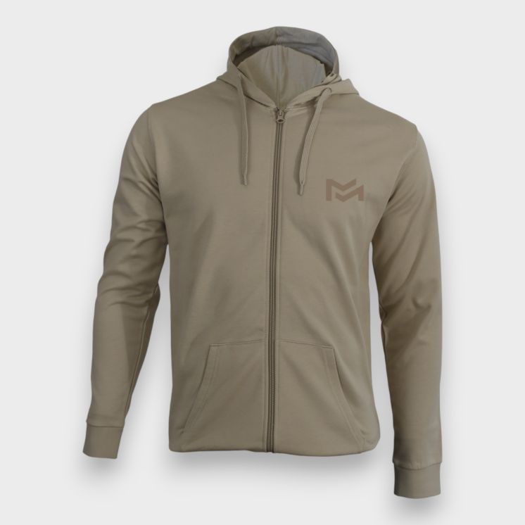 Sweat-shirt zippé Essential Light sand