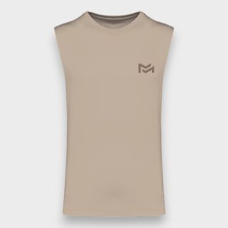T-shirt sans manche Essential Light sand