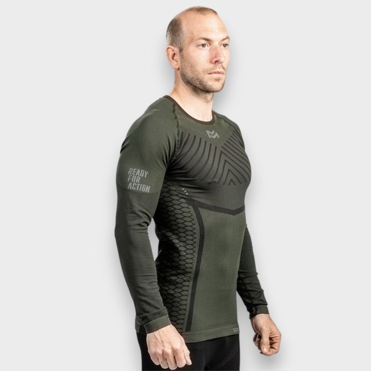 T-shirt ADVENTURE Technical Line Kaki Black