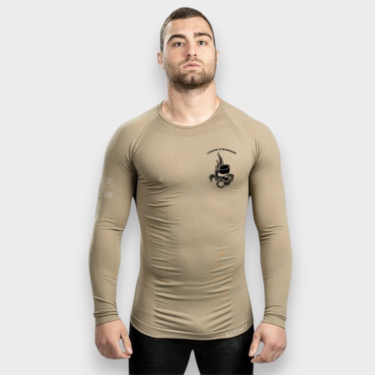 T-shirt Technical Line Foreign Legion Tan