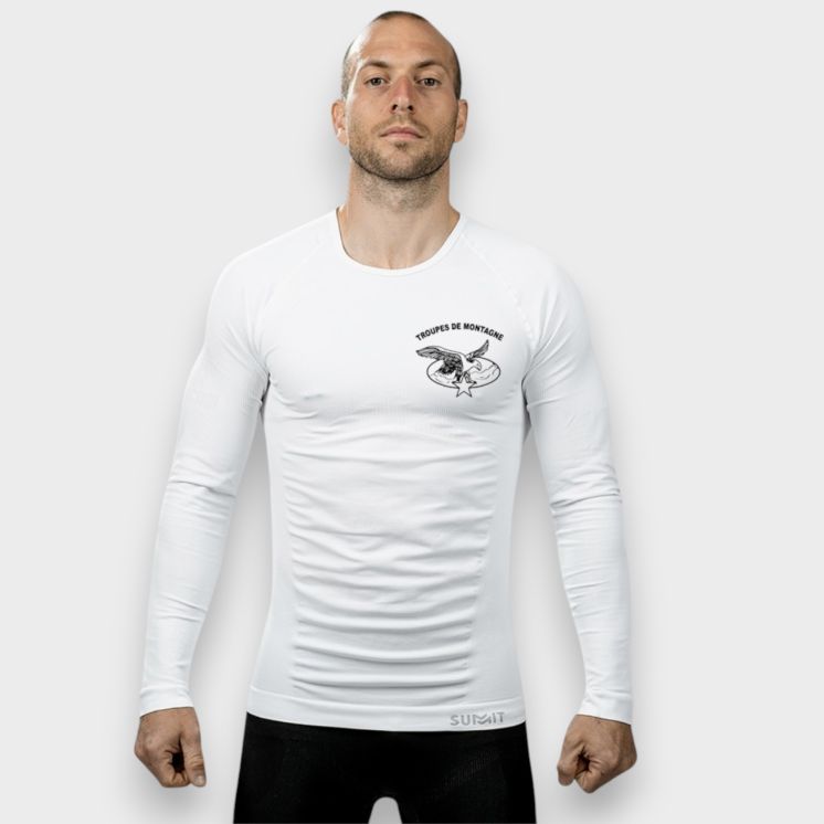 T-shirt Mountain troops White