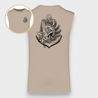 Tee-shirt sans manche Colo Light sand