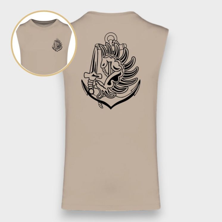 Tee-shirt sans manche Colo Light sand