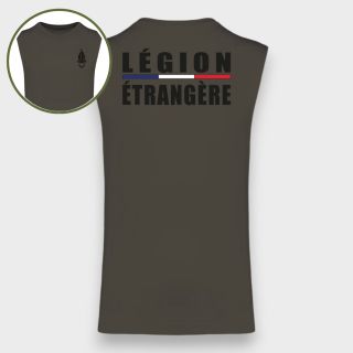 T-shirt sans manche Légion Etrangère Dark kakhi