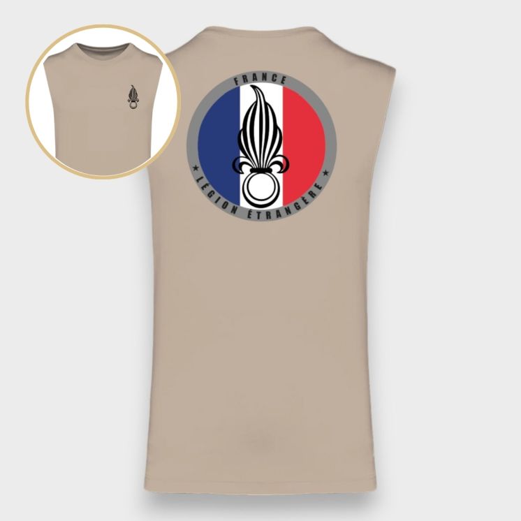 Tee-shirt sans manche Legion France Light sand