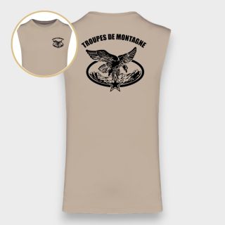 Tee-shirt sans manche Montagne Light sand