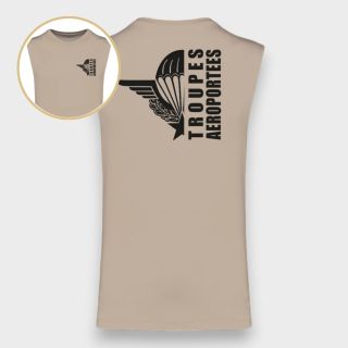 Tee-shirt sans manche Para design Light sand