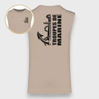 Tee-shirt sans manche TDM design Light sand