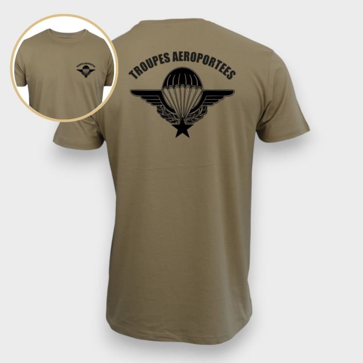 T-shirt Troupes Aéroportées Coyote