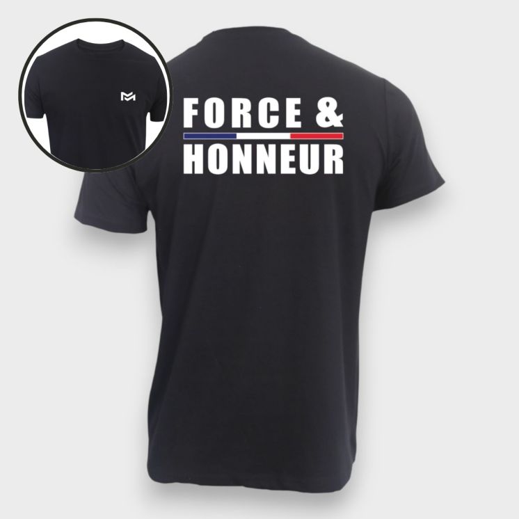 T-shirt Force & Honneur Noir