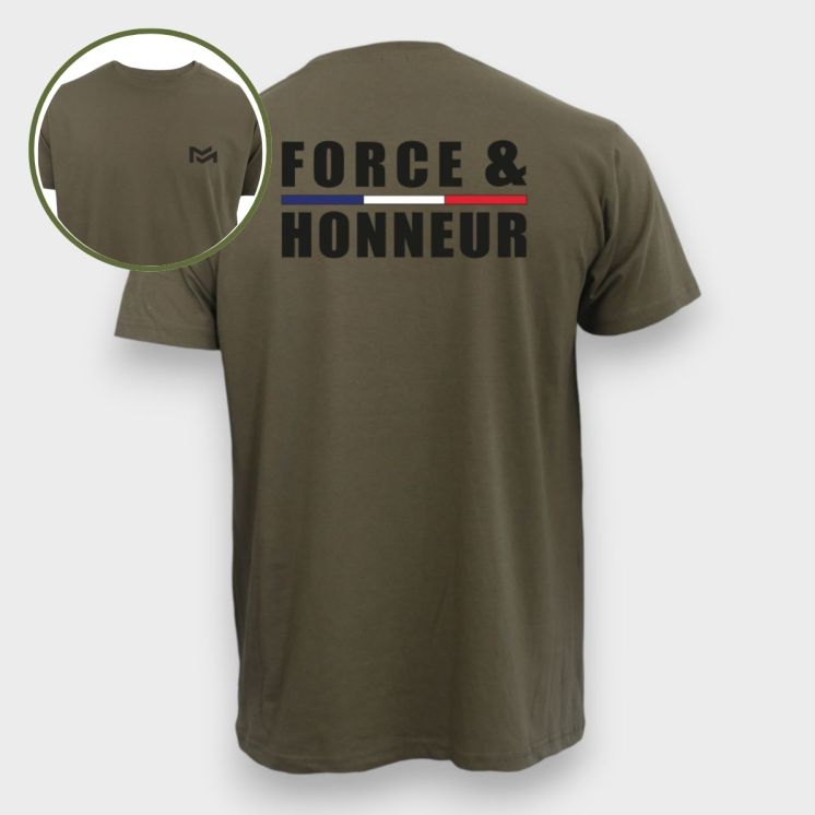 T-shirt Force & Honneur Kaki